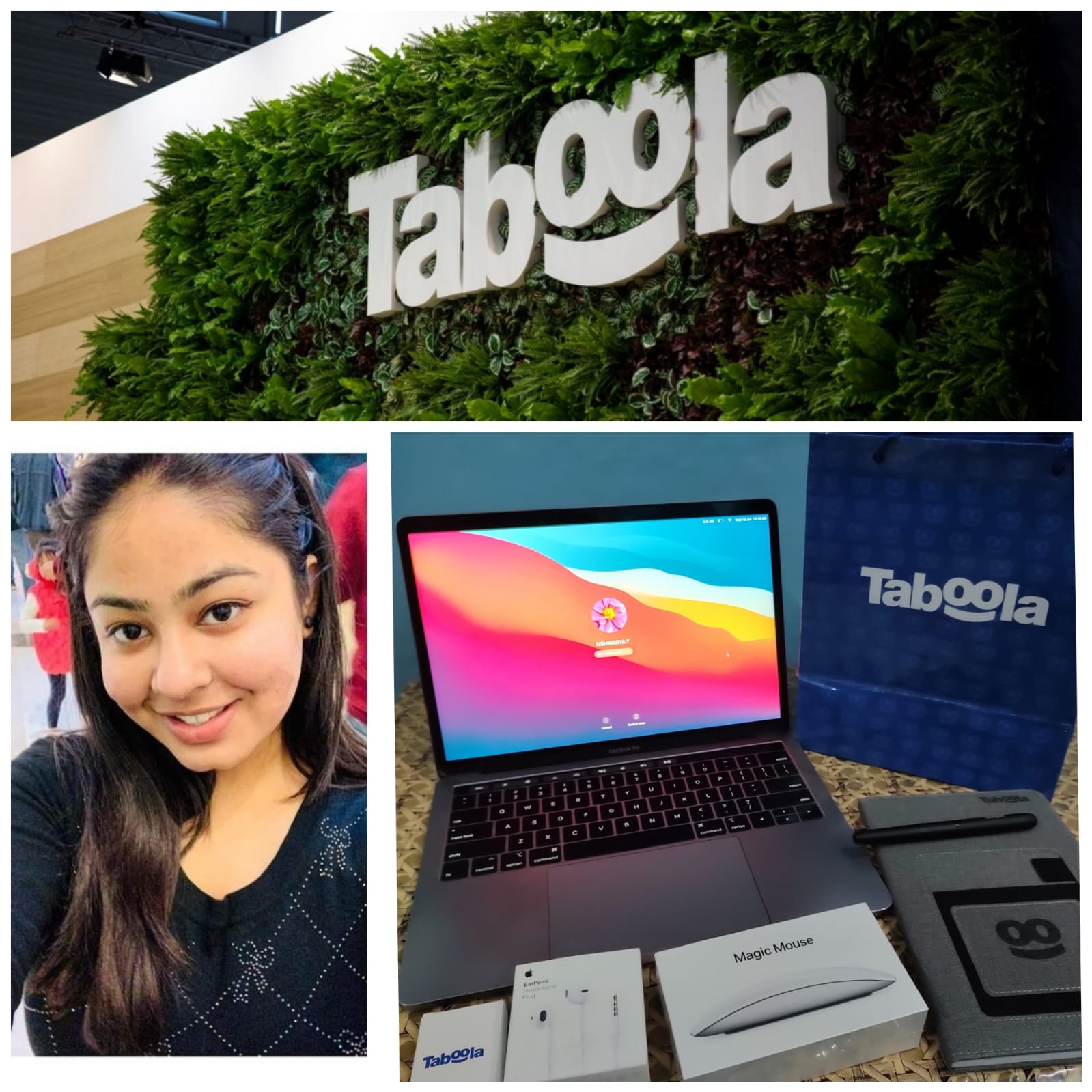 Student placed at Taboola