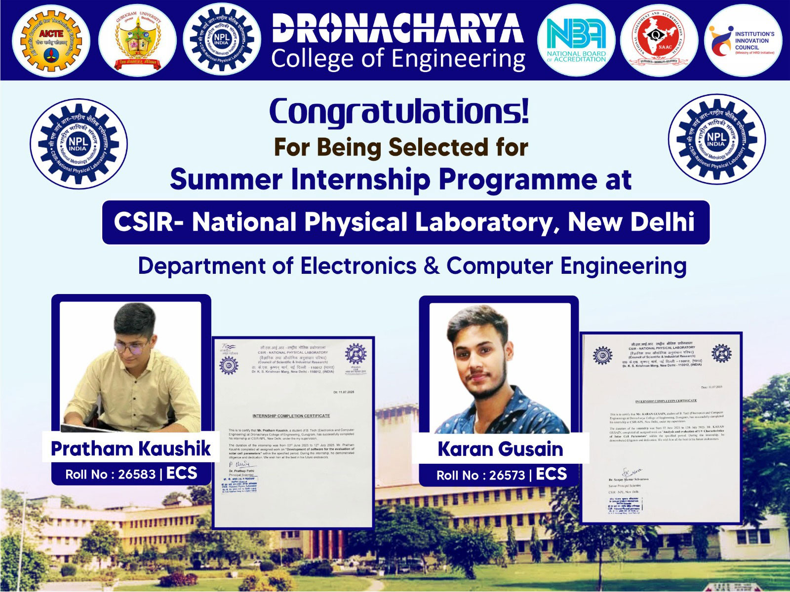 Summer Internship