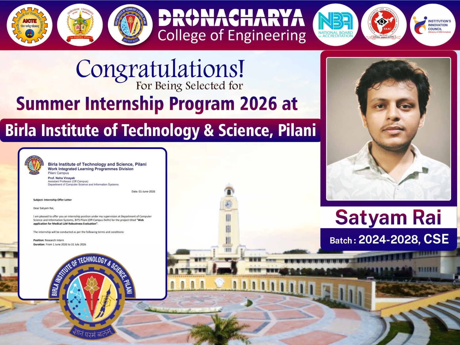 Summer Internship